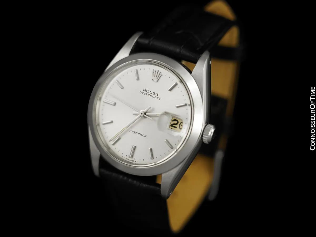 1971 Rolex Oysterdate Vintage Mens Watch with Date - Stainless Steel