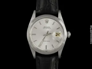 1971 Rolex Oysterdate Vintage Mens Watch with Date - Stainless Steel