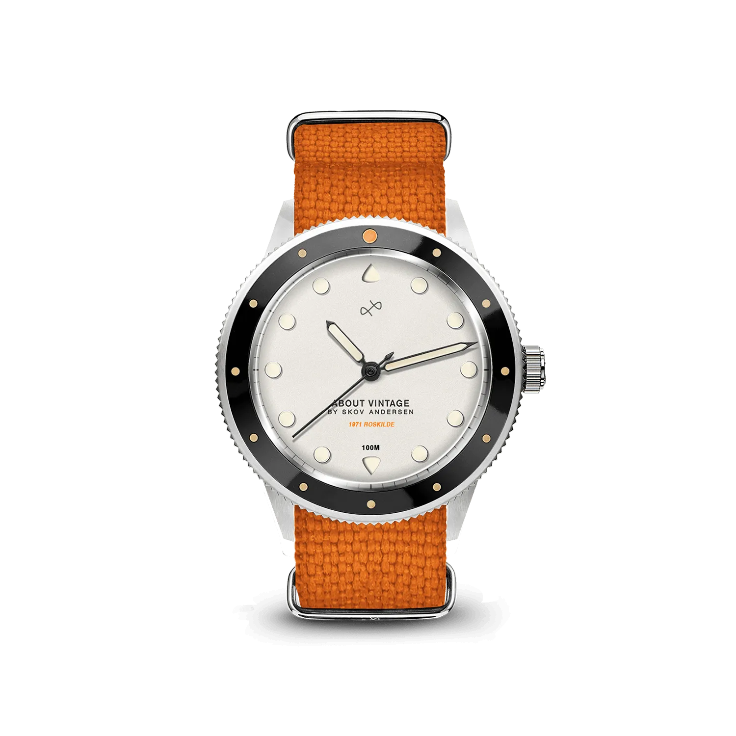 1971 Stagediver, Steel / Off White – 36mm
