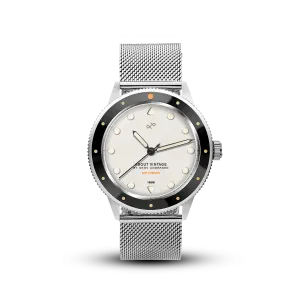 1971 Stagediver, Steel / Off White – 36mm