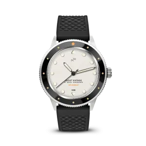1971 Stagediver, Steel / Off White – 39mm