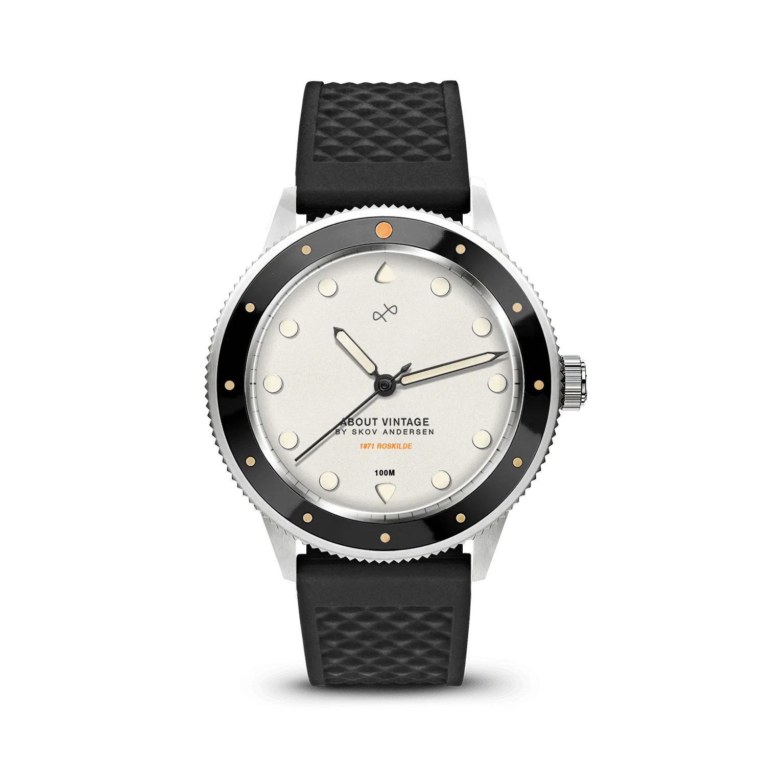 1971 Stagediver, Steel / Off White – 39mm