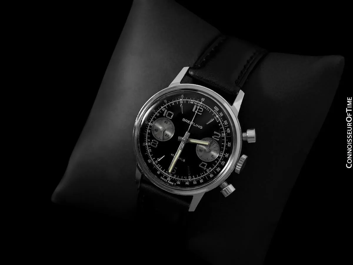 1972 Breitling Vintage Panda Dial Pilot's Chronograph - Stainless Steel