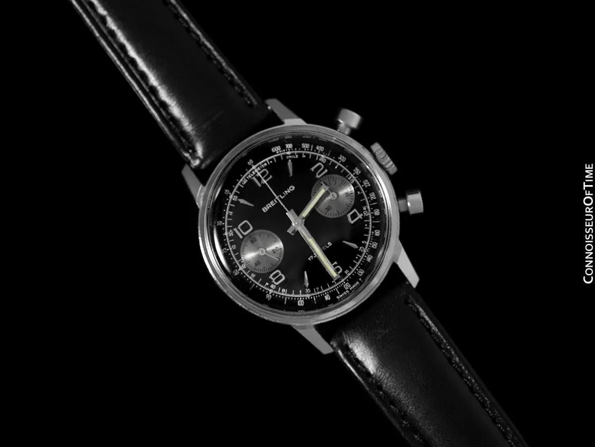 1972 Breitling Vintage Panda Dial Pilot's Chronograph - Stainless Steel