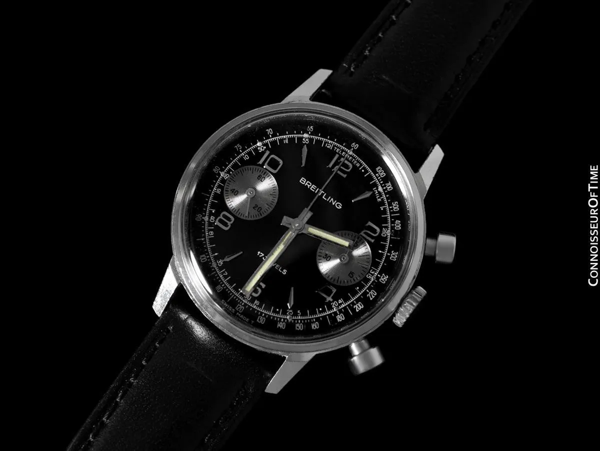 1972 Breitling Vintage Panda Dial Pilot's Chronograph - Stainless Steel