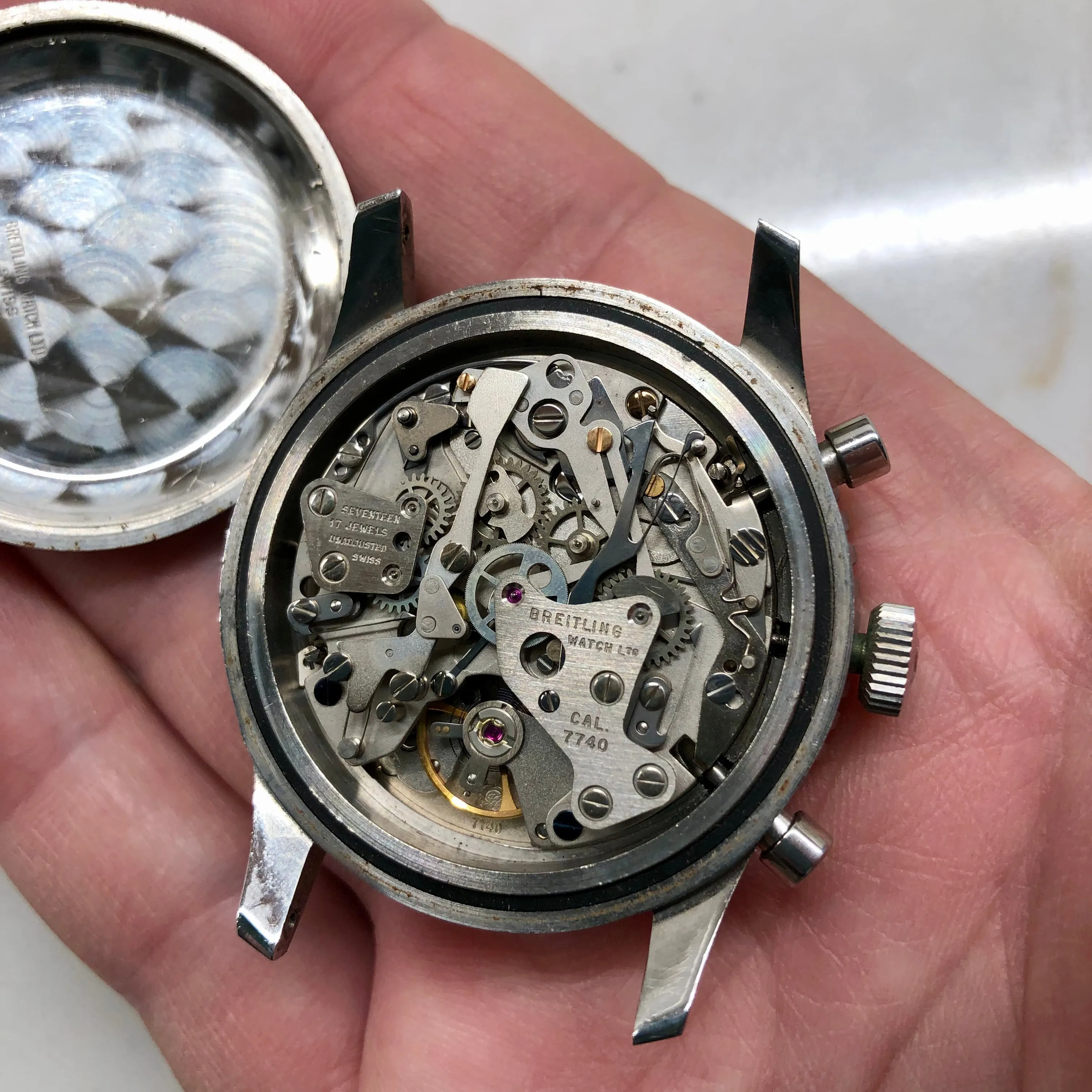 1973 Breitling Navitimer 8808 Vintage Steel Chronograph Unpolished 41mm Wristwatch