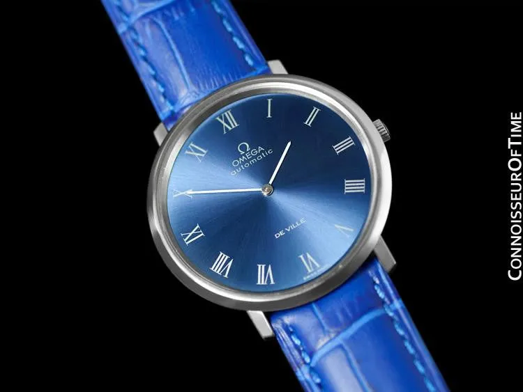 1973 Omega DeVille Mens Automatic Full Size Dress Watch - Stainless Steel