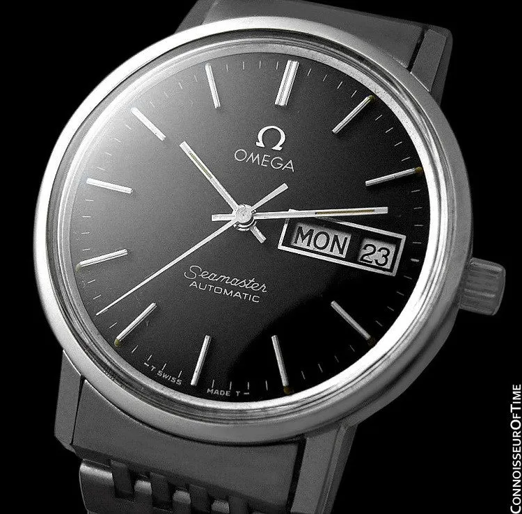 1973 Omega Seamaster Mens Watch, Automatic, Quick-Set Day & Date - Stainless Steel