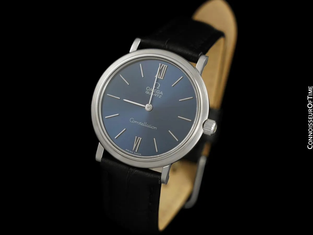 1976 Omega Constellation Mens Vintage Quartz Accuset Watch - Stainless Steel