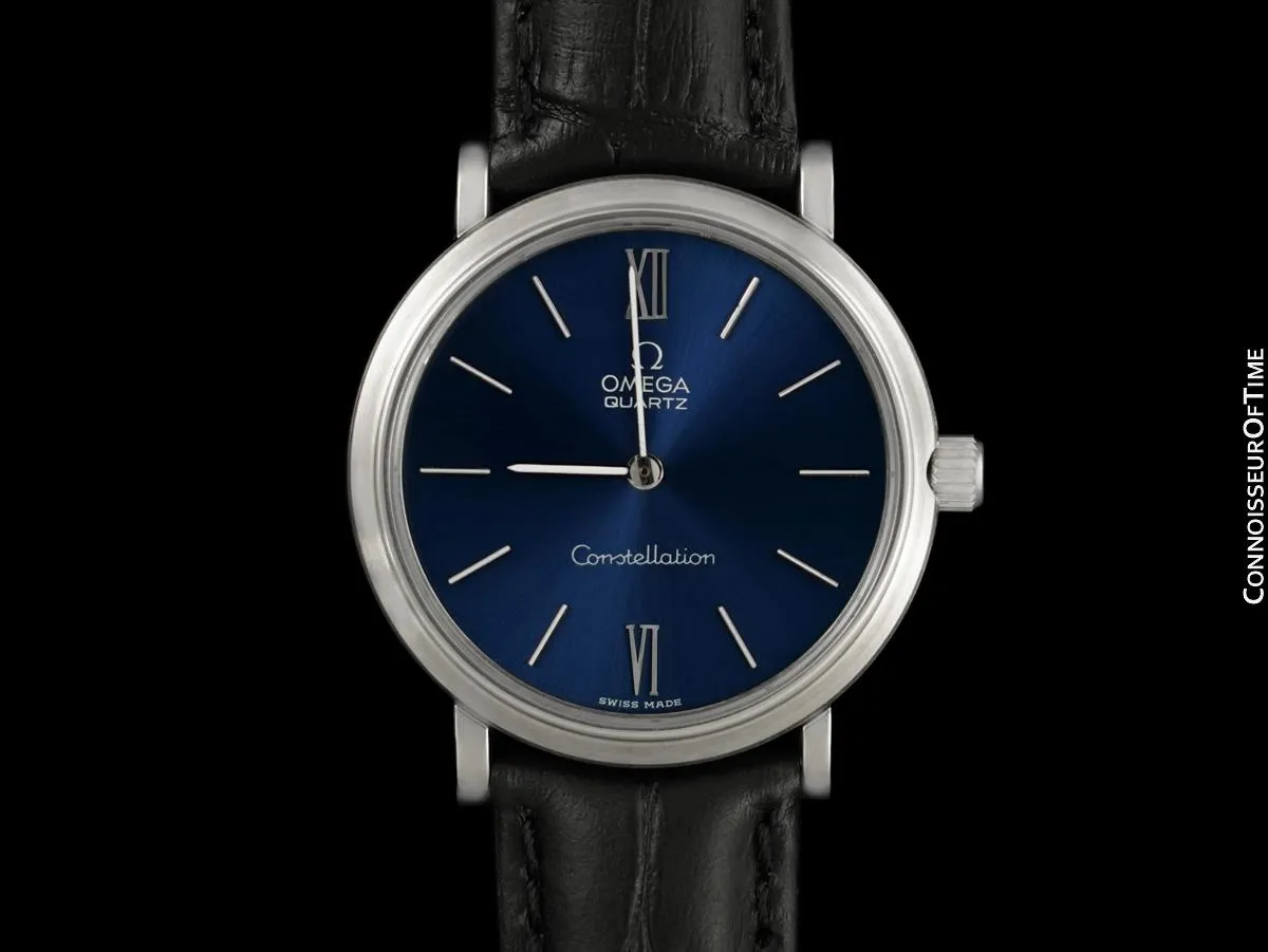 1976 Omega Constellation Mens Vintage Quartz Accuset Watch - Stainless Steel