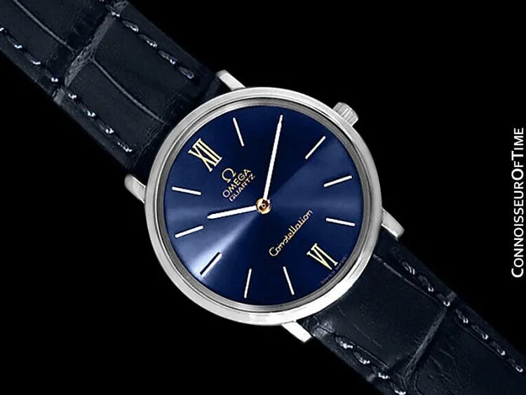 1976 Omega Constellation Mens Vintage Quartz Accuset Watch - Stainless Steel