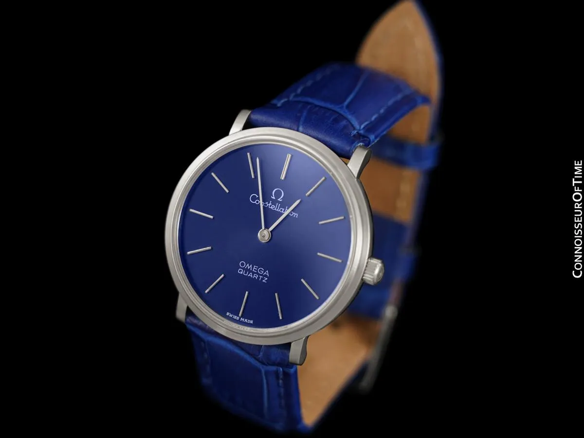 1976 Omega Constellation Mens Vintage Quartz Accuset Watch - Stainless Steel