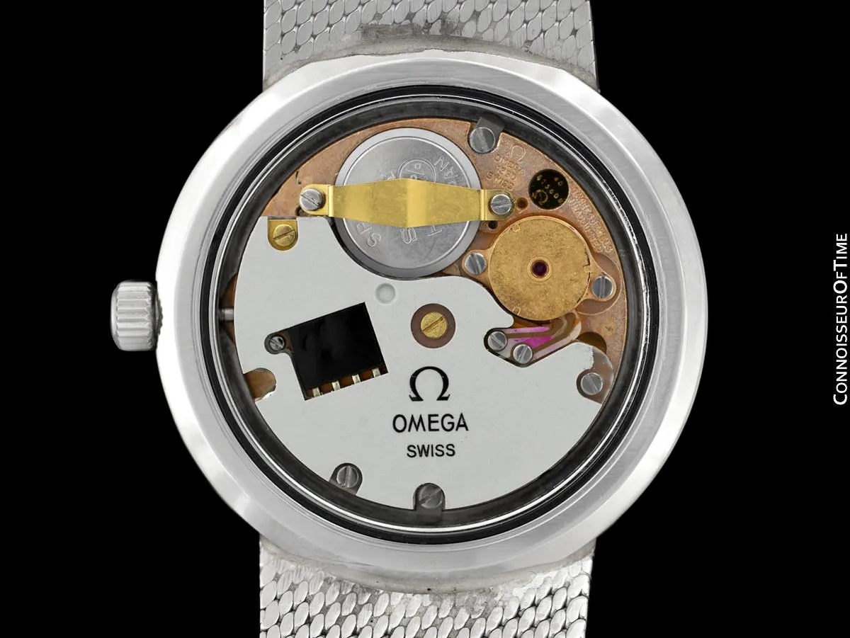 1976 Omega Constellation Vintage Mens Accuset Quartz Bracelet Watch - Stainless Steel
