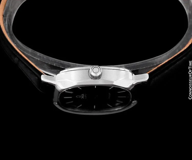 1978 Omega Constellation Mens Midsize Quartz Watch, Quick-Setting Hour - Stainless Steel