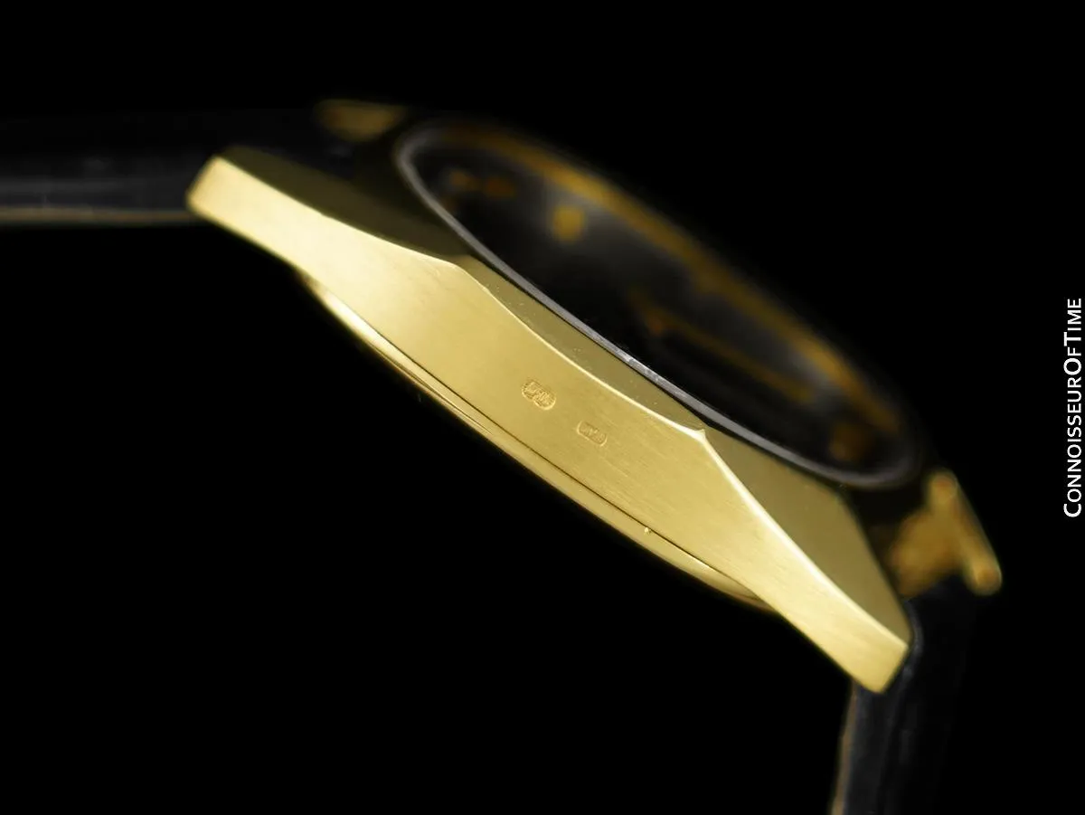 1978 Omega Constellation Mens Vey Rare & Cool Vintage Accuset Watch - 18K Gold & Diamonds