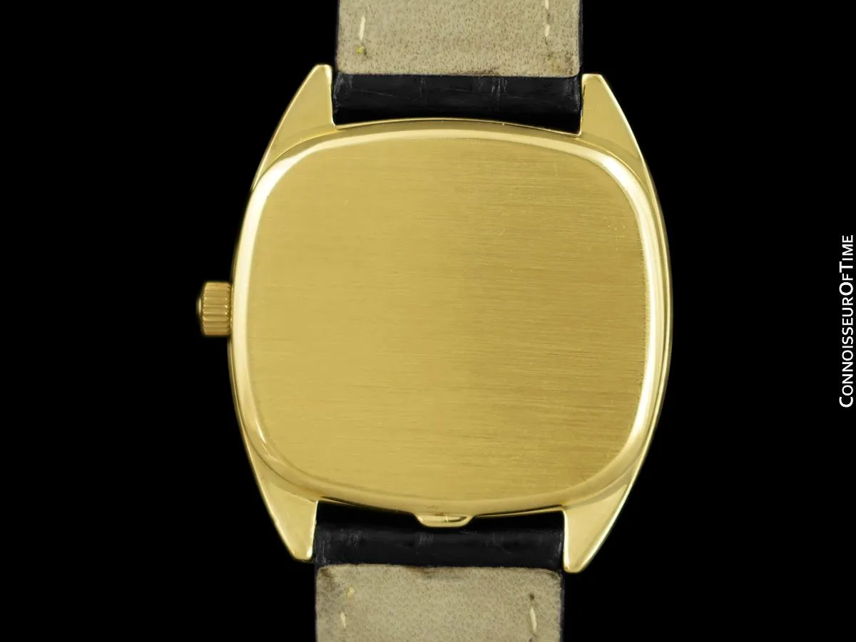1978 Omega Constellation Mens Vey Rare & Cool Vintage Accuset Watch - 18K Gold & Diamonds