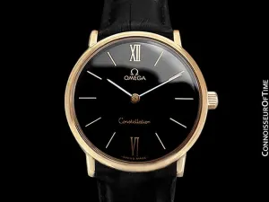 1978 Omega Constellation Mens Vintage Quartz Accuset Watch - 18K Gold Plated