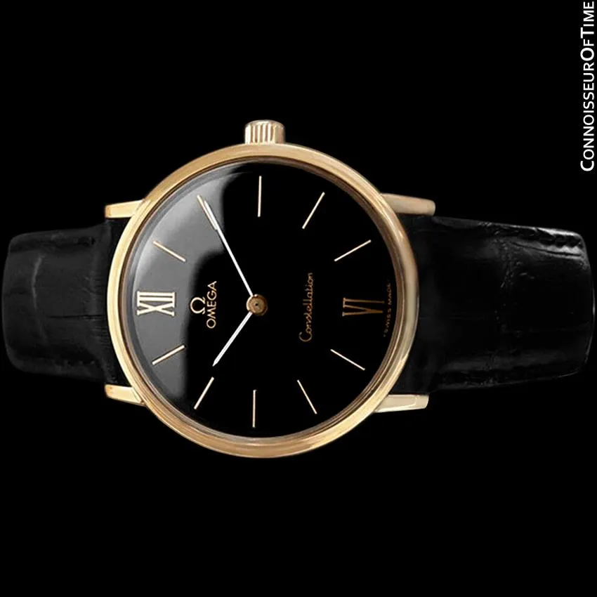 1978 Omega Constellation Mens Vintage Quartz Accuset Watch - 18K Gold Plated