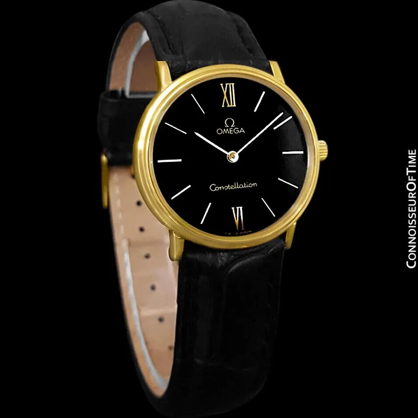 1978 Omega Constellation Mens Vintage Quartz Accuset Watch - 18K Gold Plated
