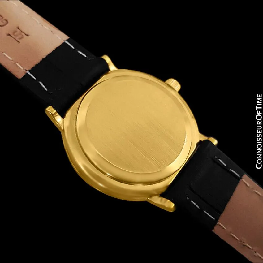 1978 Omega Constellation Mens Vintage Quartz Accuset Watch - 18K Gold Plated