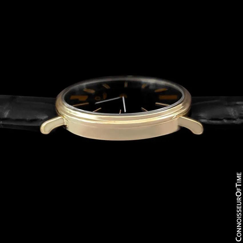 1978 Omega Constellation Mens Vintage Quartz Accuset Watch - 18K Gold Plated