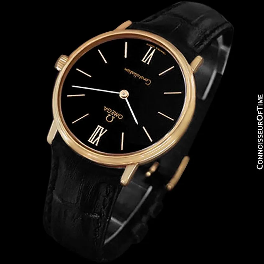 1978 Omega Constellation Mens Vintage Quartz Accuset Watch - 18K Gold Plated