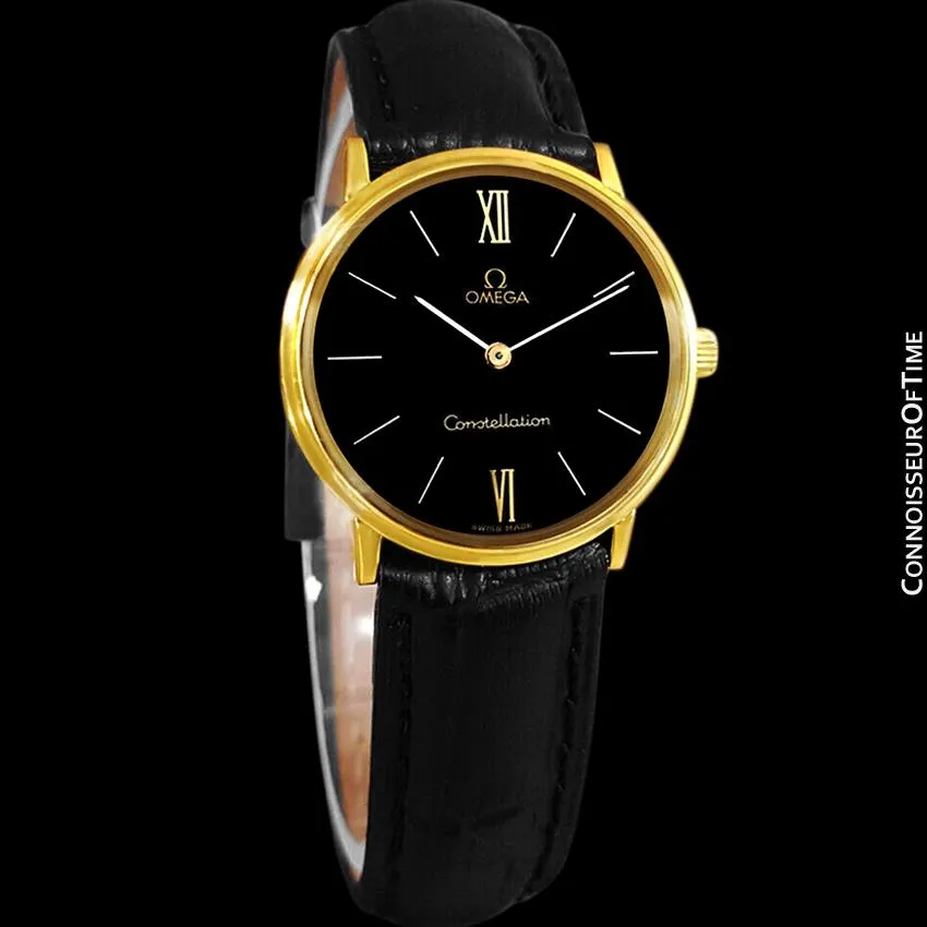 1978 Omega Constellation Mens Vintage Quartz Accuset Watch - 18K Gold Plated
