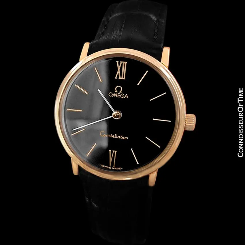1978 Omega Constellation Mens Vintage Quartz Accuset Watch - 18K Gold Plated