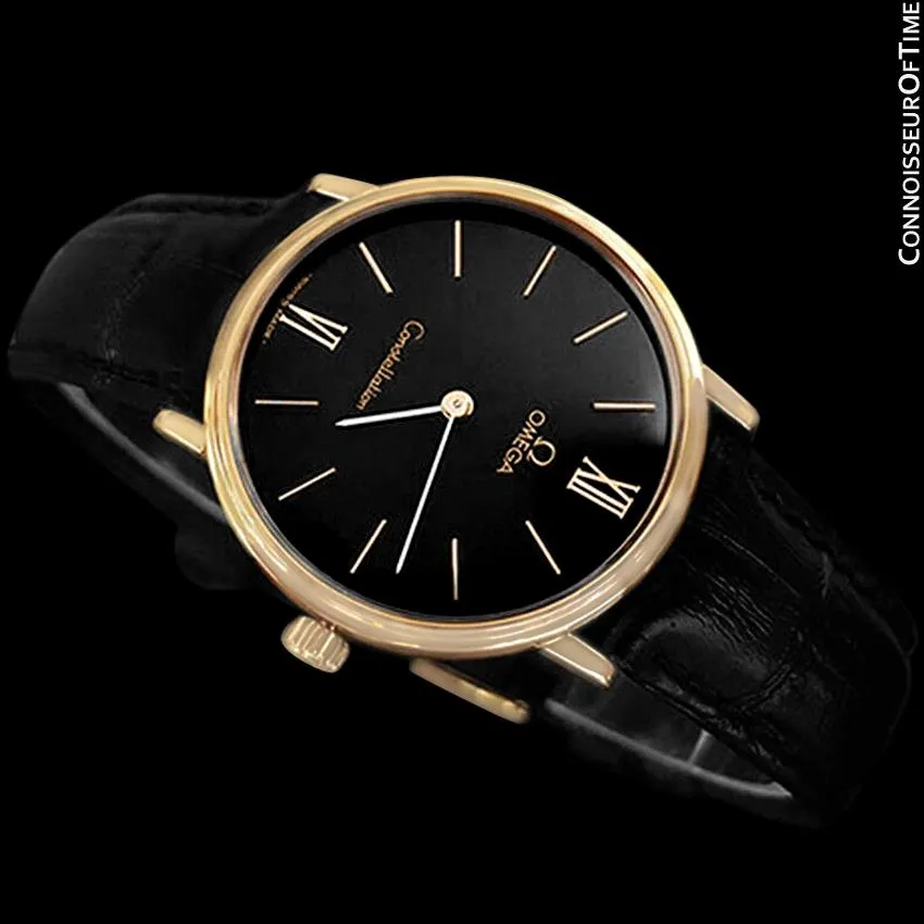 1978 Omega Constellation Mens Vintage Quartz Accuset Watch - 18K Gold Plated