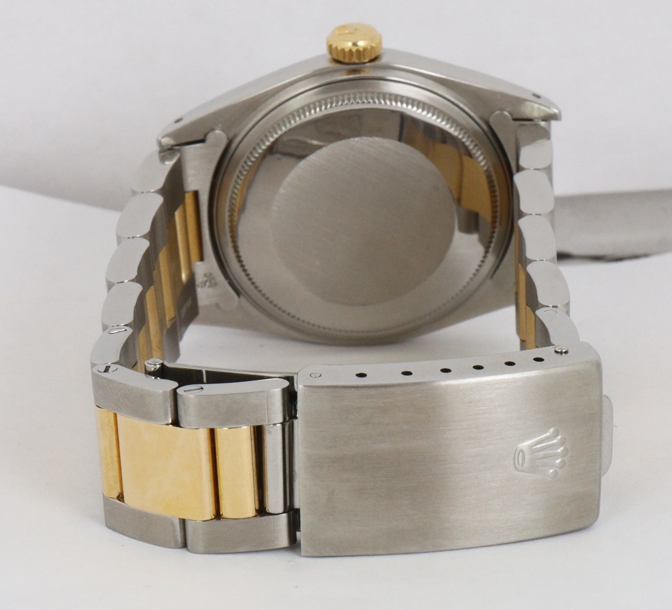 1978 Rolex DateJust 36mm 16013 White Roman Two-Tone 14K Stainless Oyster Watch
