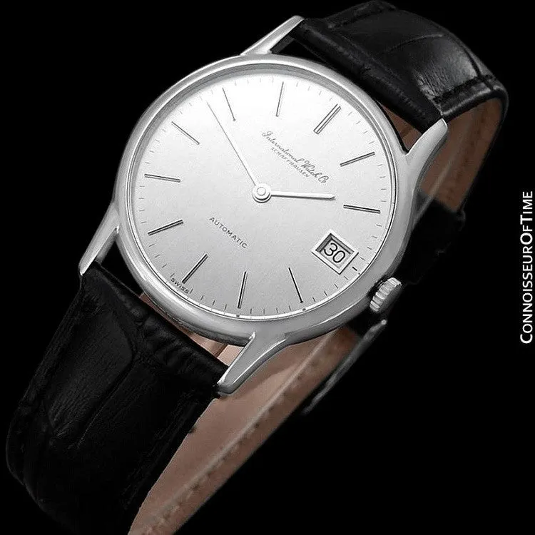 1979 IWC Vintage Mens Ultra Thin Automatic Watch - Stainless Steel - Only 600 Made
