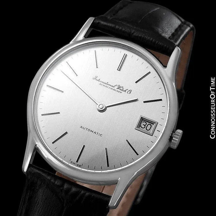 1979 IWC Vintage Mens Ultra Thin Automatic Watch - Stainless Steel - Only 600 Made