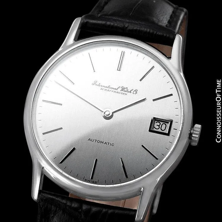 1979 IWC Vintage Mens Ultra Thin Automatic Watch - Stainless Steel - Only 600 Made