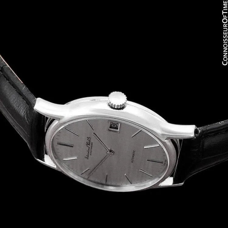 1979 IWC Vintage Mens Ultra Thin Automatic Watch - Stainless Steel - Only 600 Made