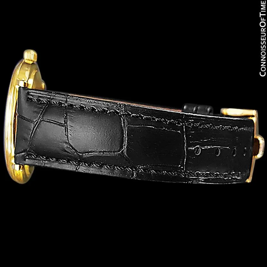 1979 Omega Constellation Mens Vintage Quartz Accuset Watch - 18K Gold Plated