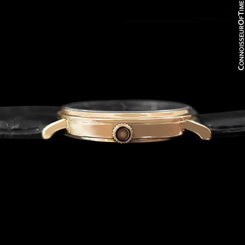 1979 Omega Constellation Mens Vintage Quartz Accuset Watch - 18K Gold Plated