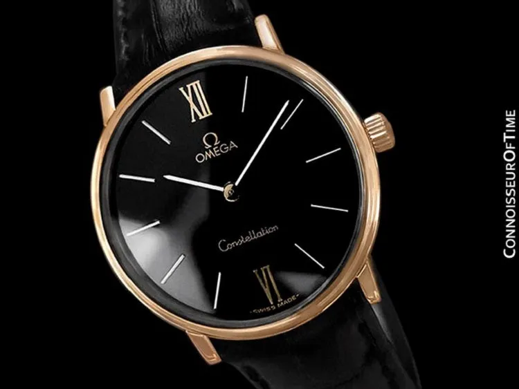 1979 Omega Constellation Mens Vintage Quartz Accuset Watch - 18K Gold Plated