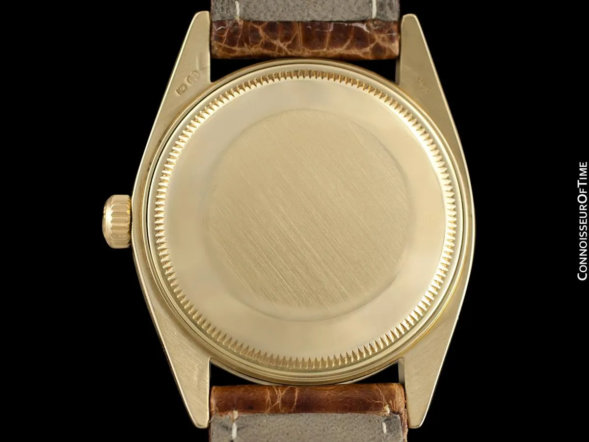 1979 Rolex Oyster perpetual Date (Datejust) Mens Watch, Champagne Dial - 14K Gold