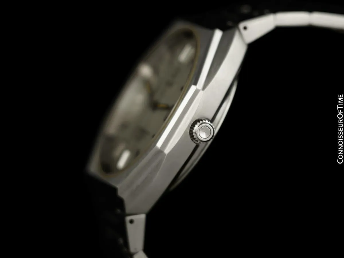 1980 Omega Constellation Chronometer Cool Vintage Accuset Mens Quartz Watch - Stainless Steel