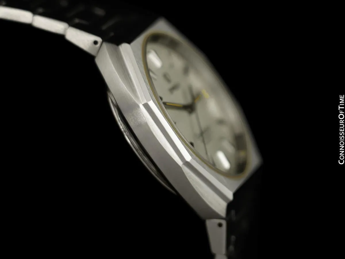 1980 Omega Constellation Chronometer Cool Vintage Accuset Mens Quartz Watch - Stainless Steel