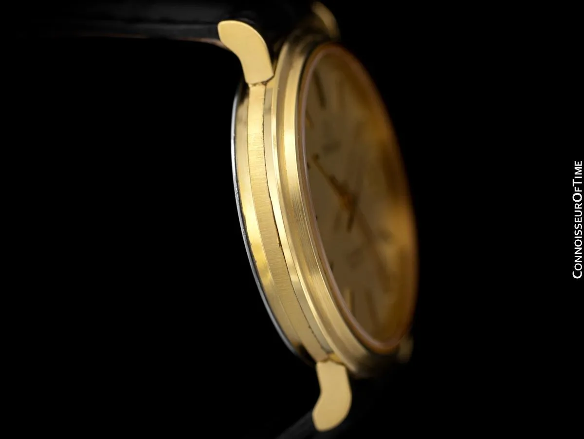 1980 Omega Constellation Mens Vintage Quartz Accuset Watch - 18K Gold Plated & Stainless Steel