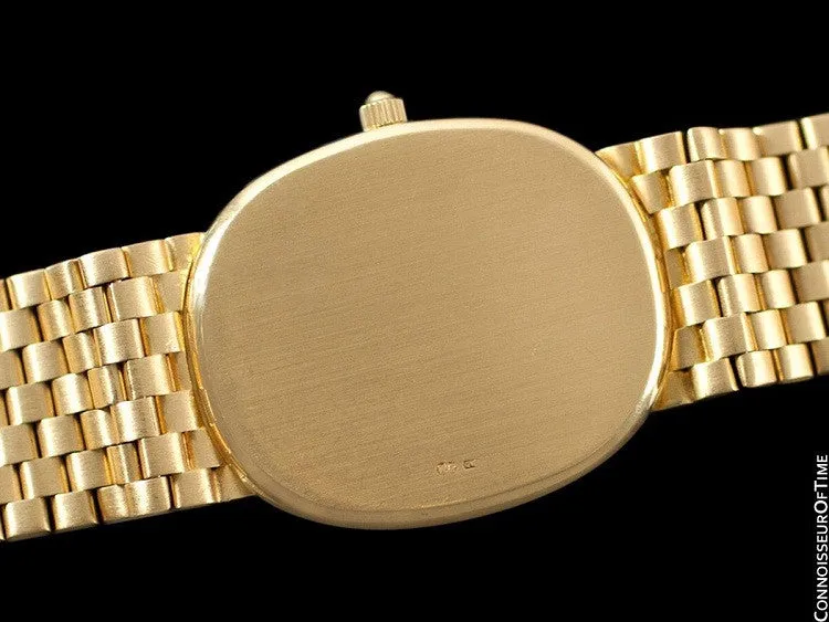 1980's Patek Philippe Ellipse Mens Bracelet Watch, Ref. 3788 - 18K Gold