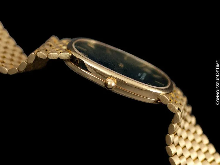 1980's Patek Philippe Ellipse Mens Bracelet Watch, Ref. 3788 - 18K Gold