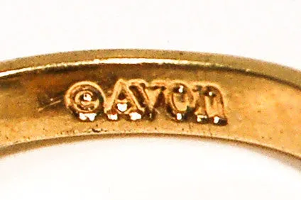 1980's Smokey Topaz Crystal Ring by Avon