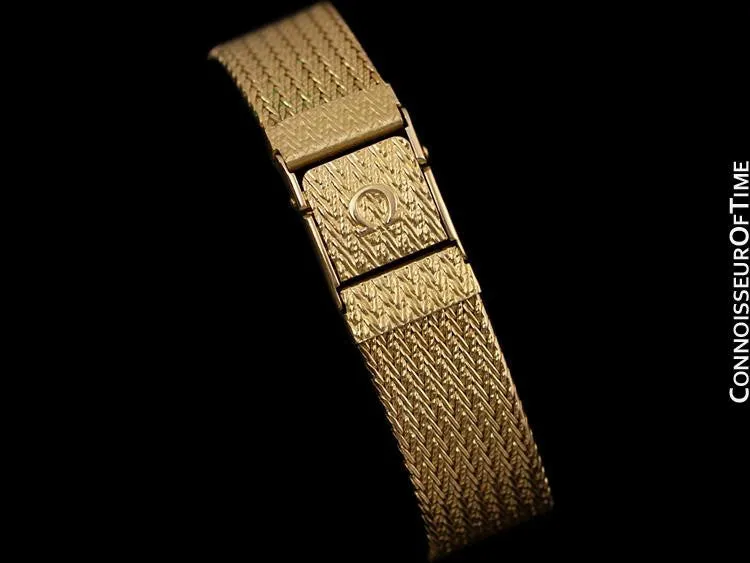 1985 Omega De Ville Vintage Mens Dress Watch - 18K Gold Plated and Stainless Steel