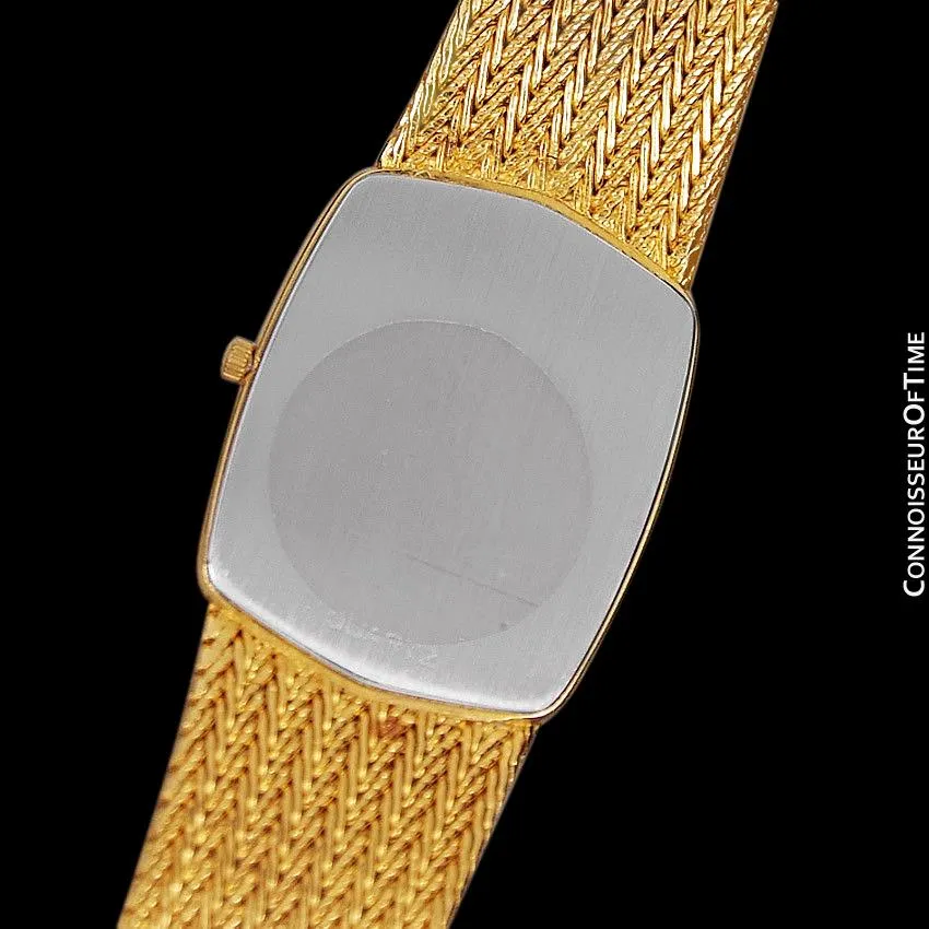 1986 Omega De Ville Vintage Mens Dress Watch - 18K Gold Plated and Stainless Steel