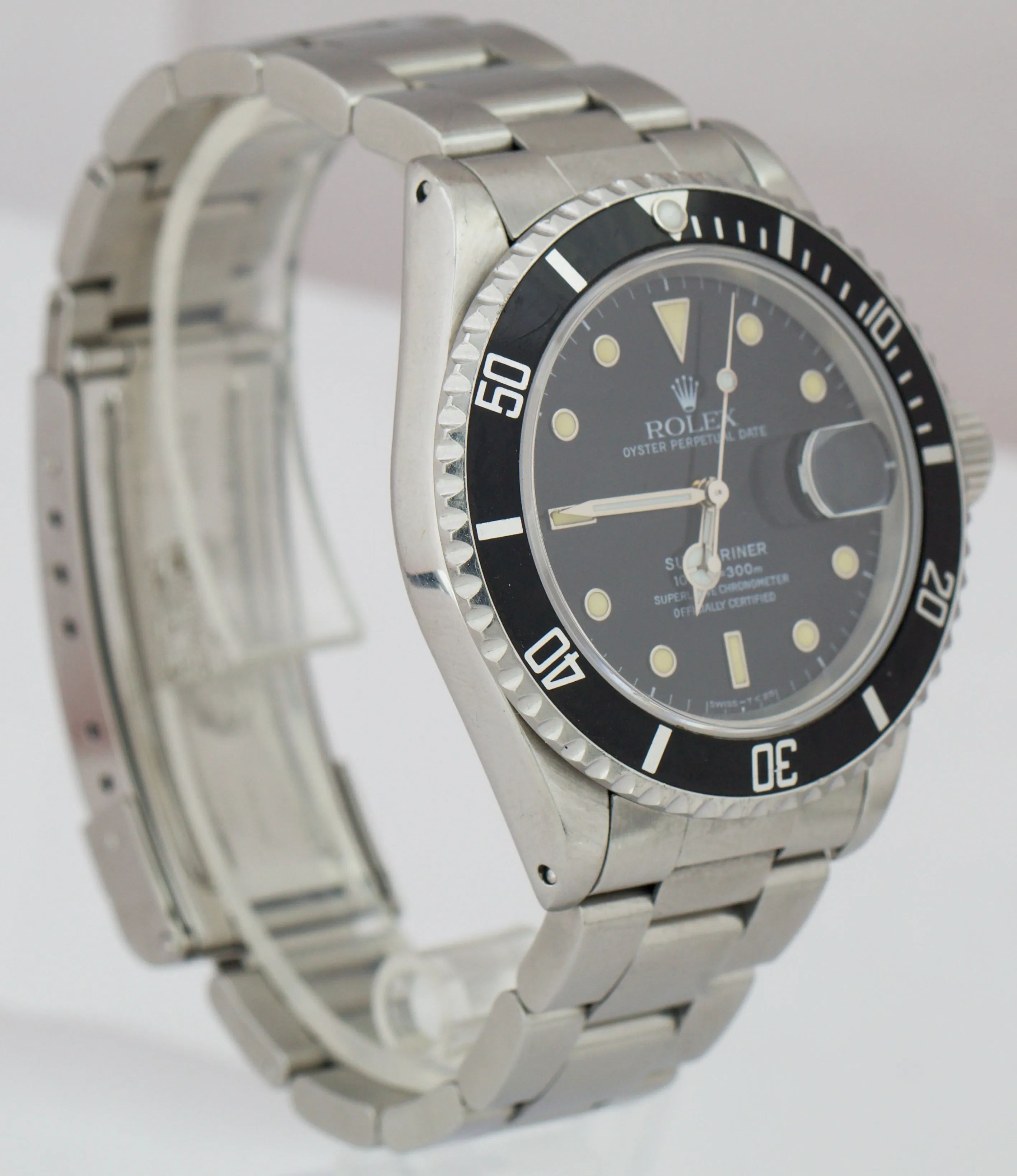 1987 TRIPLE ZERO Rolex Submariner Stainless PATINA 40mm Watch 168000 FULL SET
