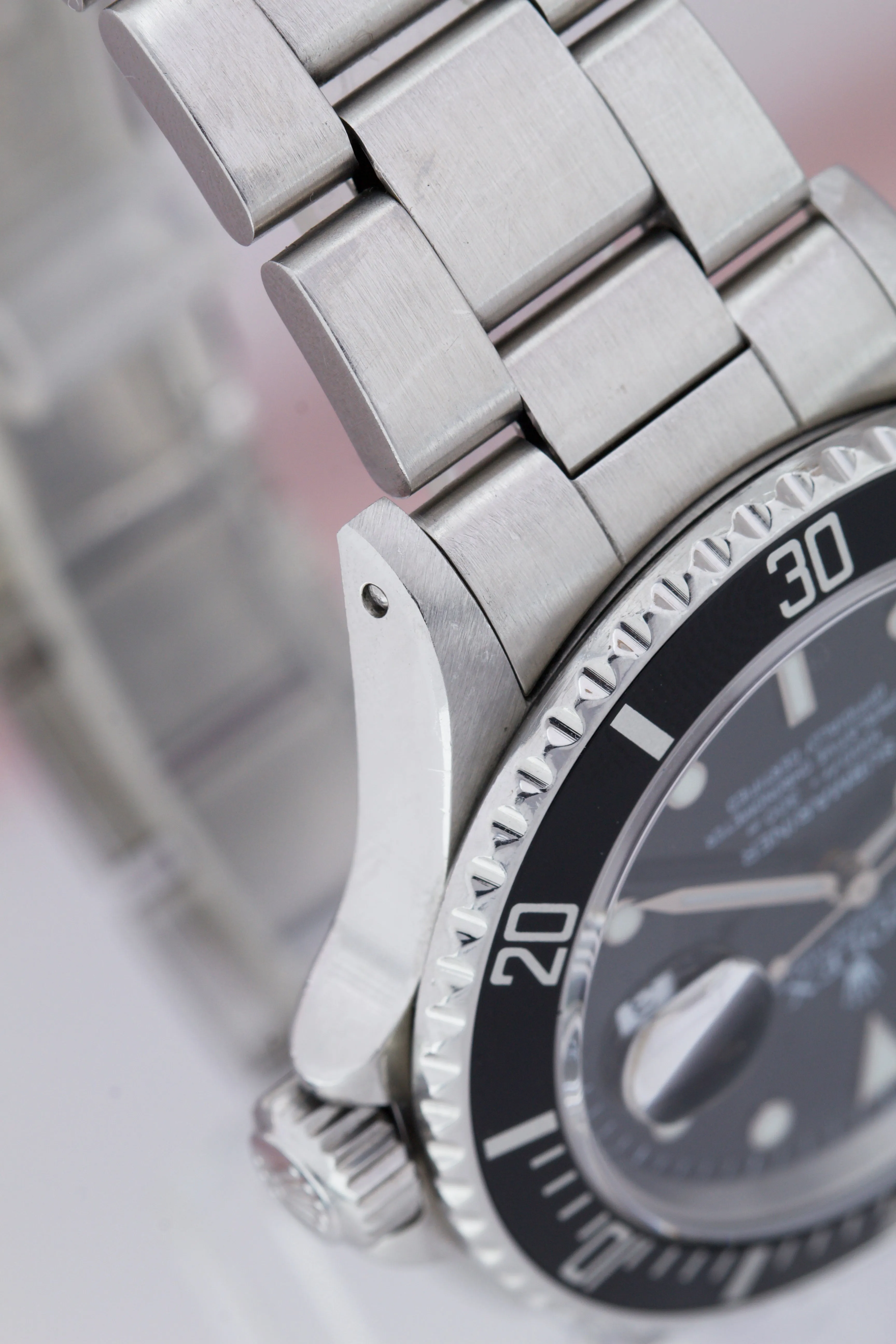 1988 TRIPLE ZERO Rolex Submariner Stainless Steel 40mm Watch 168000 FULL SET