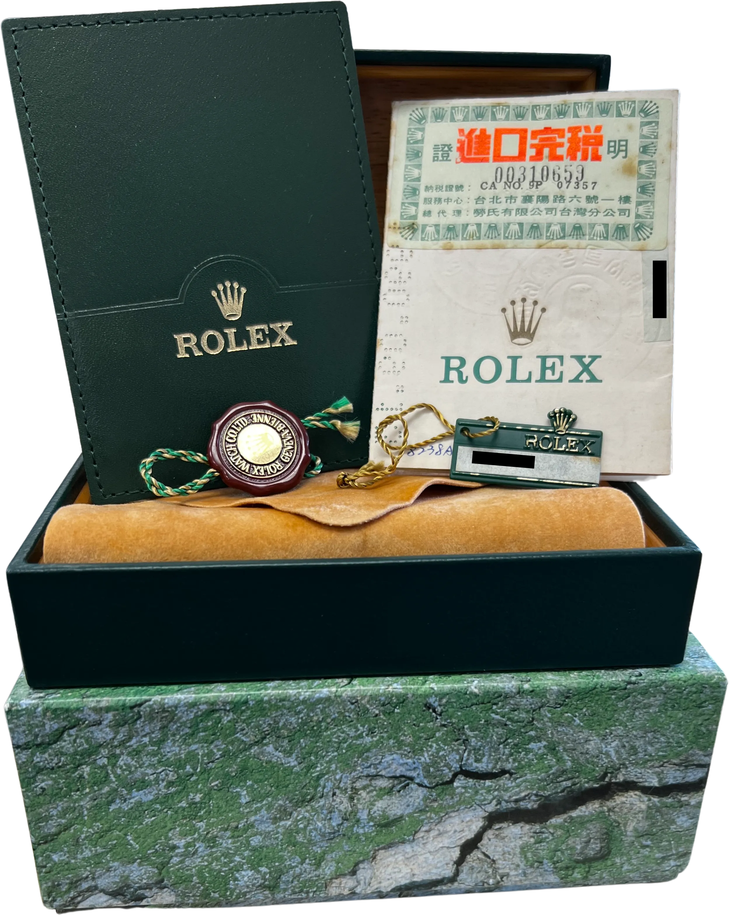 1990 Rolex Day-Date President PAPERS 36mm Diamond 18K Gold Watch 18238 BOX