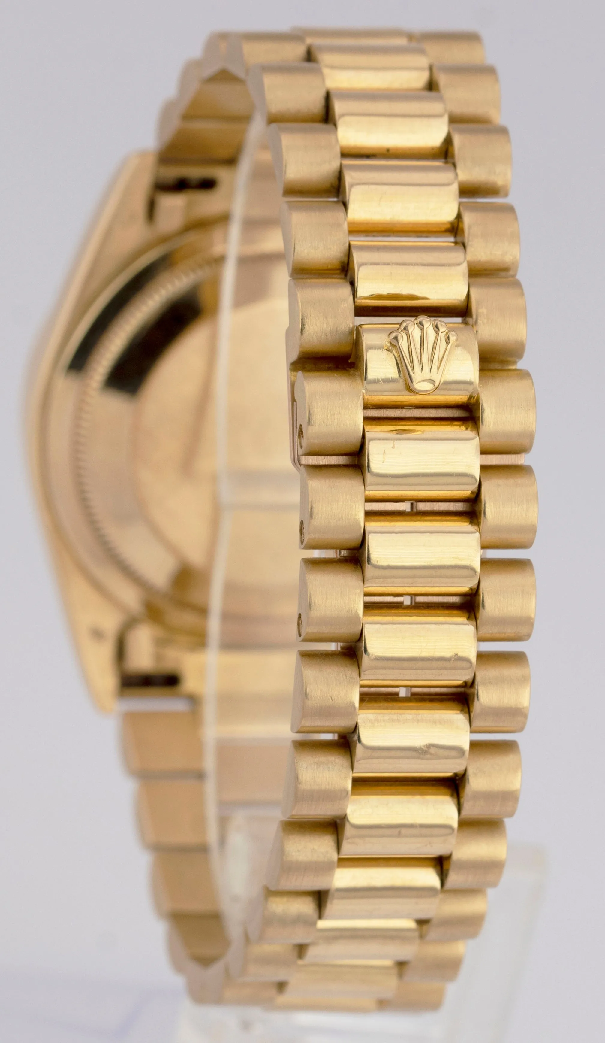 1990 Rolex Day-Date President PAPERS 36mm Diamond 18K Gold Watch 18238 BOX
